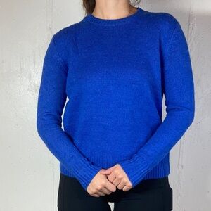 Banana Republic Electric Blue Crewneck Knit Sweater